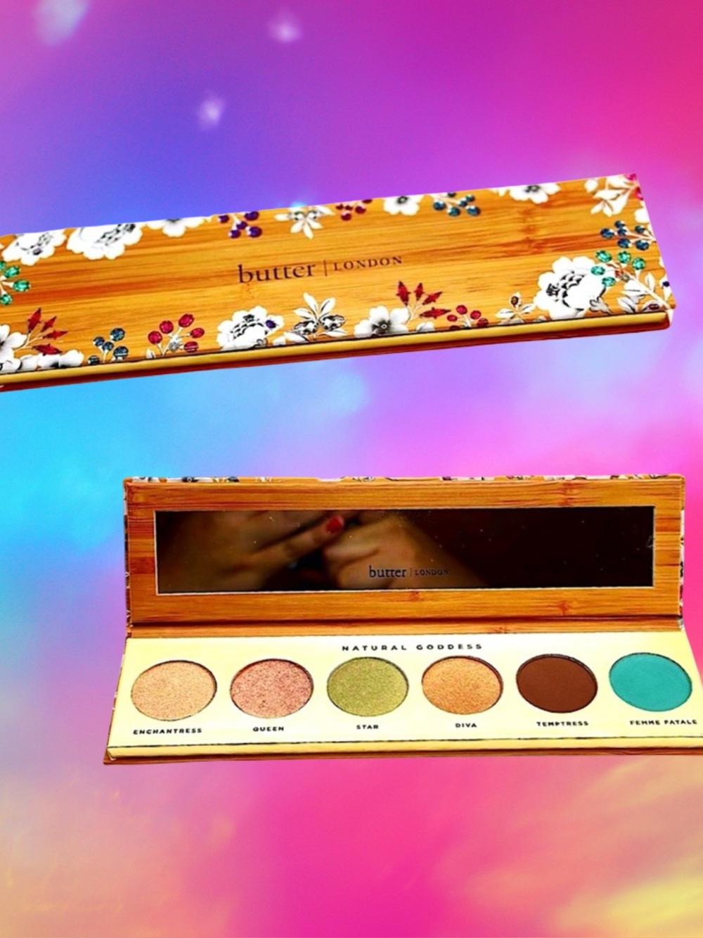 ❤️🆕 Butter London “Natural Goddess” 6-shade Eyeshadow Makeup Palette w/ Mirror